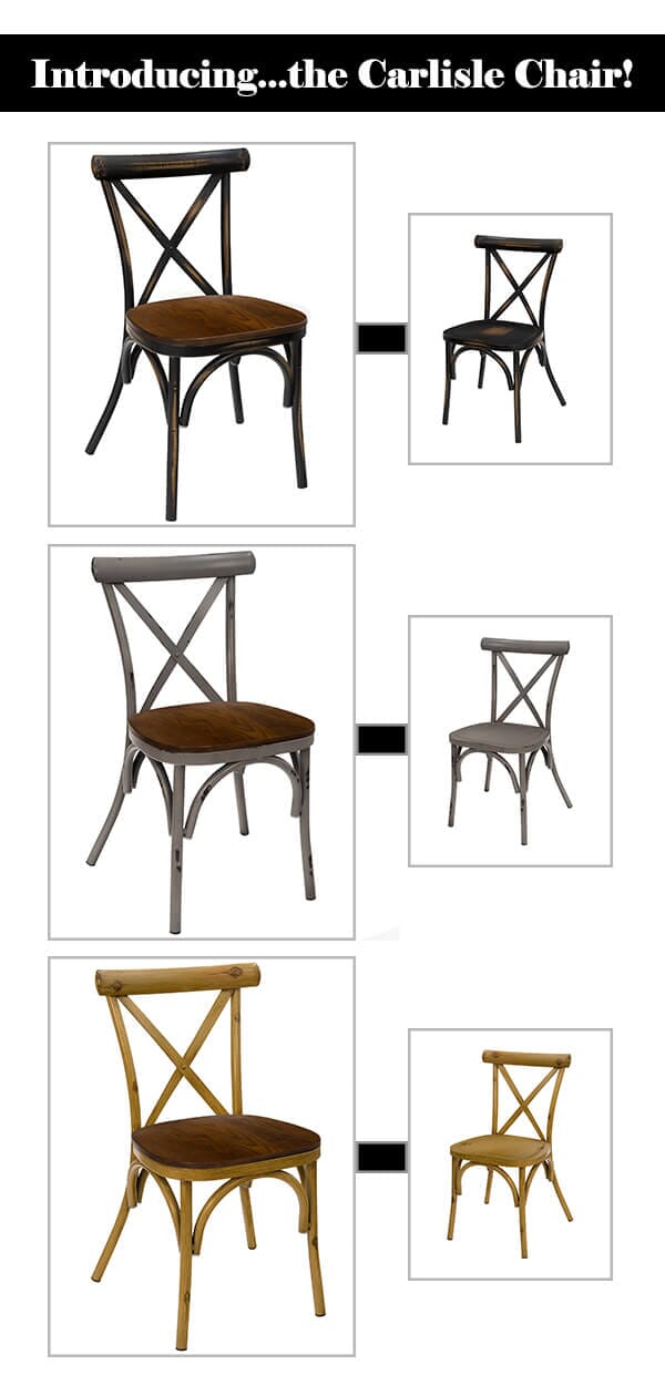 Carlisle Chair with Wood and Metal Seat