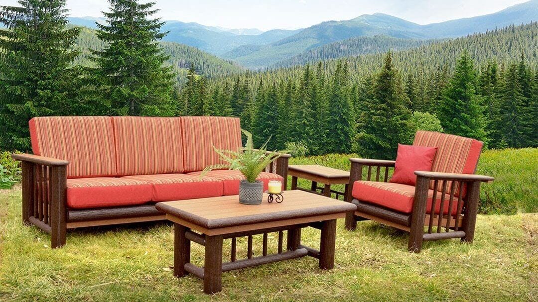 Bring Rustic Design Outdoors with Matching Patio Furniture Collections