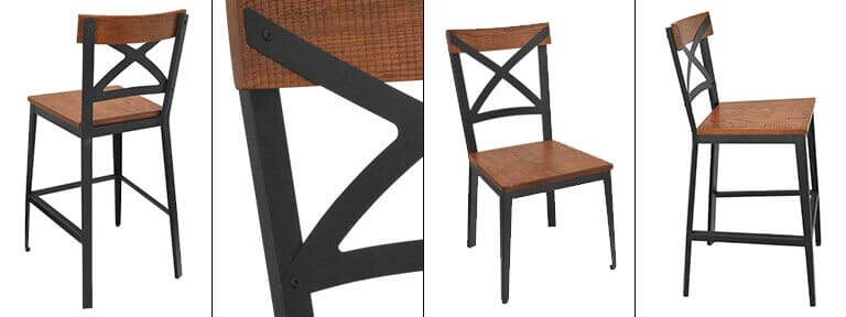 Erwin: A Show Stopping Addition to Our Rustic Industrial Collection of Restaurant Seating