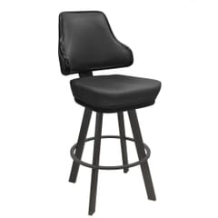 Top Shelf Collection Gladiator 1025 Classic Casino Bucket Bar Stool on Large Black Frame