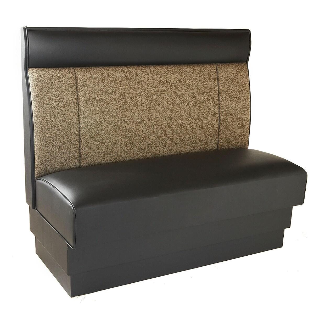 Middle Booth Mid-Channeled Style Restaurant Booth with Headroll – Custom Options