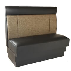 Mid-Channeled Style Restaurant Booth with Headroll – Custom Options