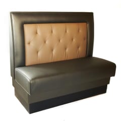 Square Back Tufted Restaurant Booth with Custom Options