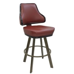 Gladiator 1025 Classic Casino Bucket Bar Stool on Large Rust Frame