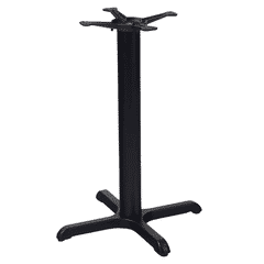 Commercial Cafe Black Bar Height X-Style Base (Many Sizes Available) from East Coast Chair & Barstool - Manual Leveling Glides