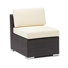 Siena Espresso Wicker Outdoor Lounge Sectional – Single Arm