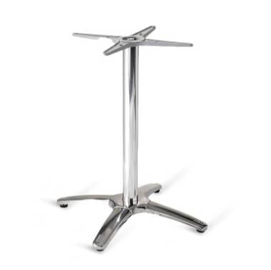 Chrome X-Base Restaurant Table Base &ndash; Indoor/Outdoor (23