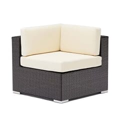 Siena Espresso Wicker Outdoor Lounge Sectional – Corner Piece