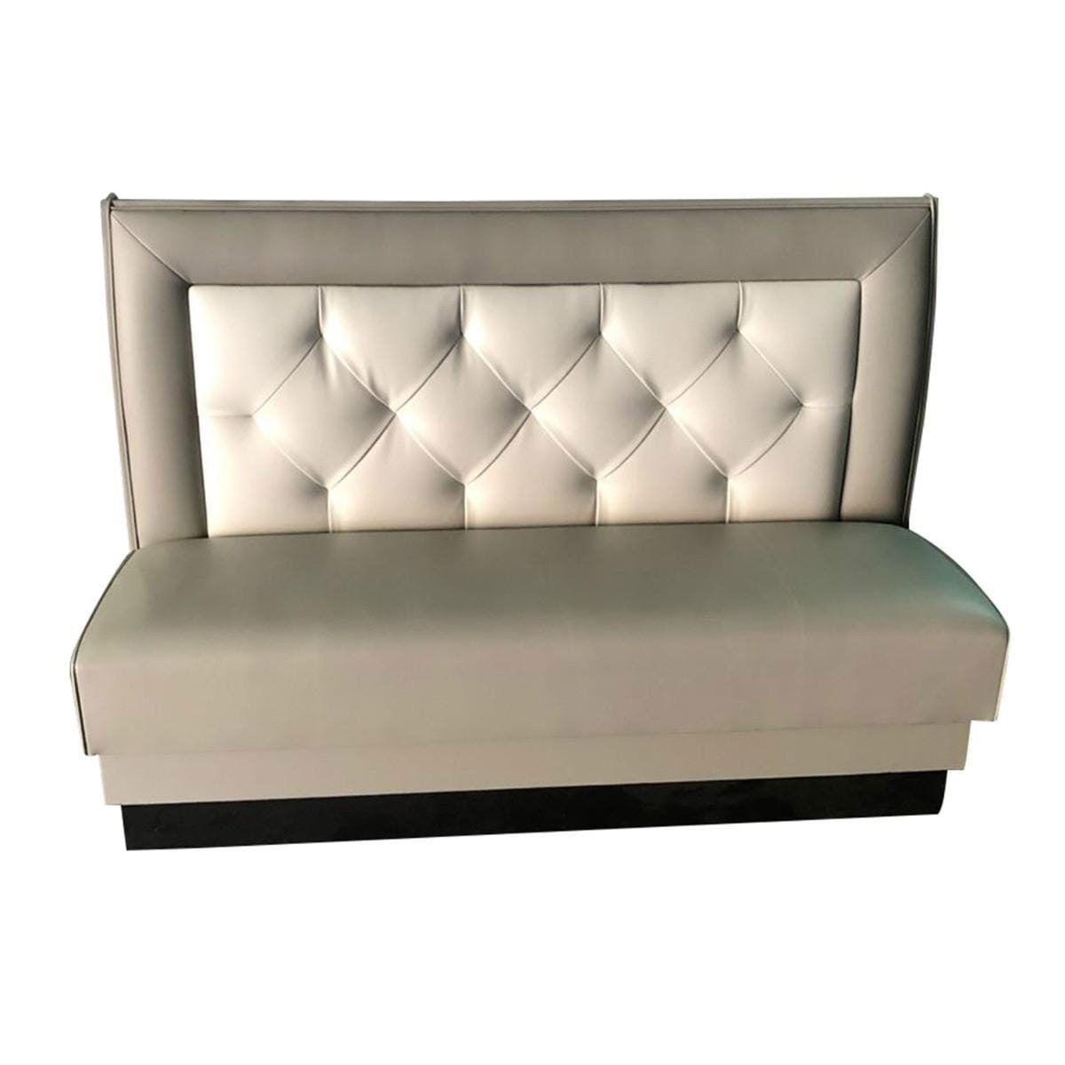 Square Back Tufted Restaurant Booth with Custom Options
