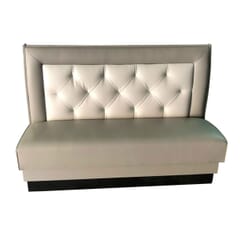 Square Back Tufted Restaurant Booth with Custom Options