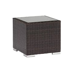Siena Espresso Wicker Outdoor Lounge End Table