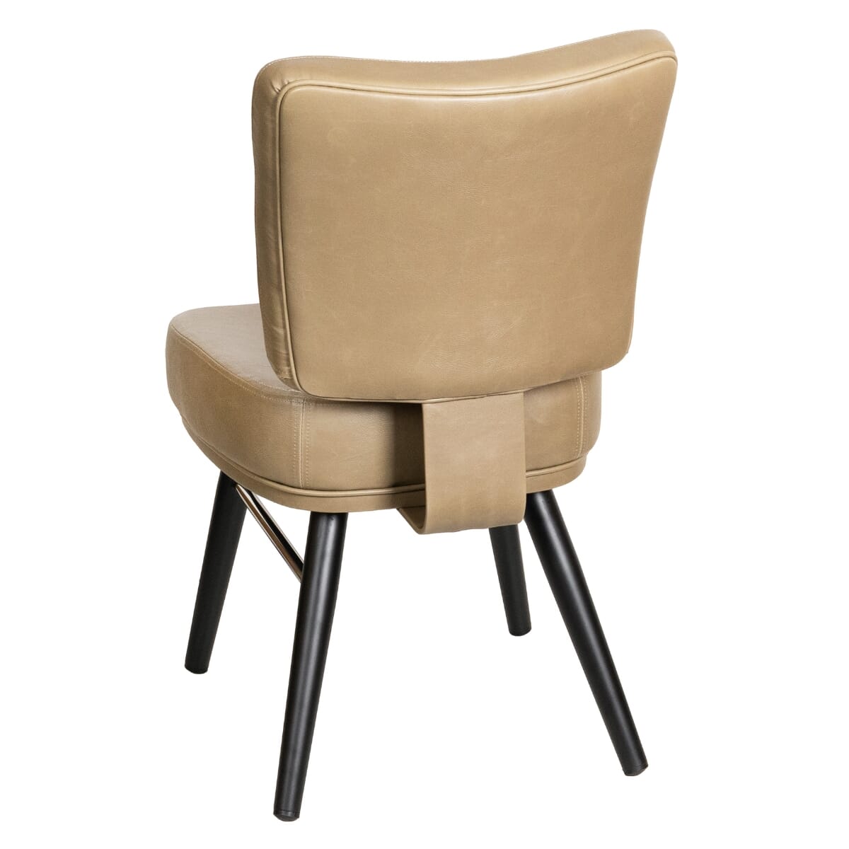 Top Shelf Gladiator 850 Custom Upholstered Restaurant Chair with Square Frame and Chrome Accent
