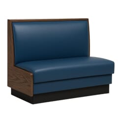 Amalfi Solid Wood Upholstered Restaurant Booth with Custom Options