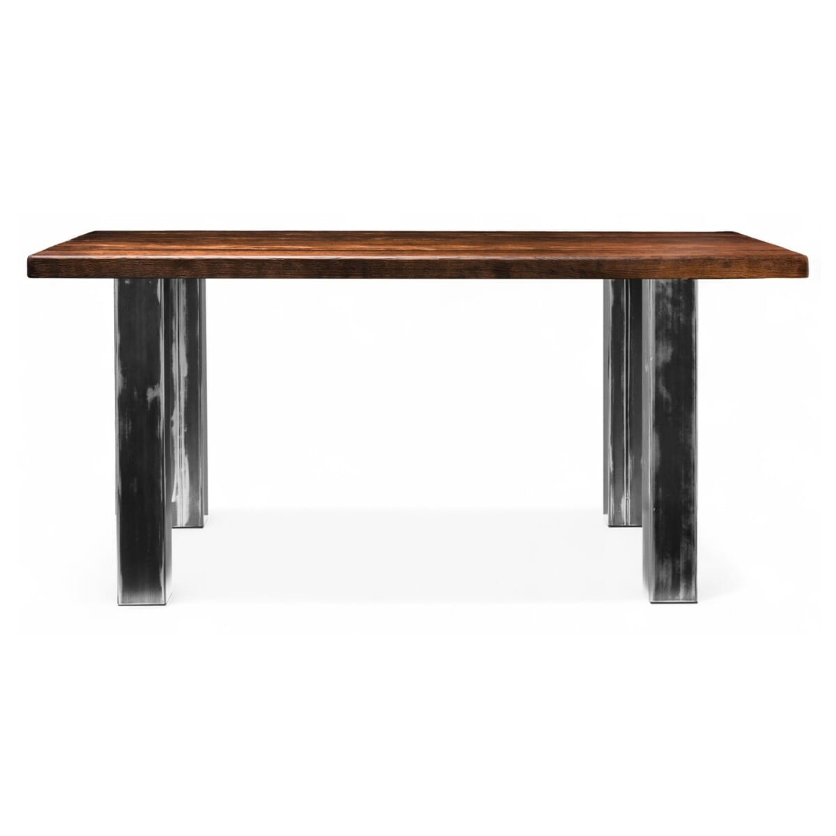 Distressed Square Beam Restaurant Table Base (Custom Color Options)