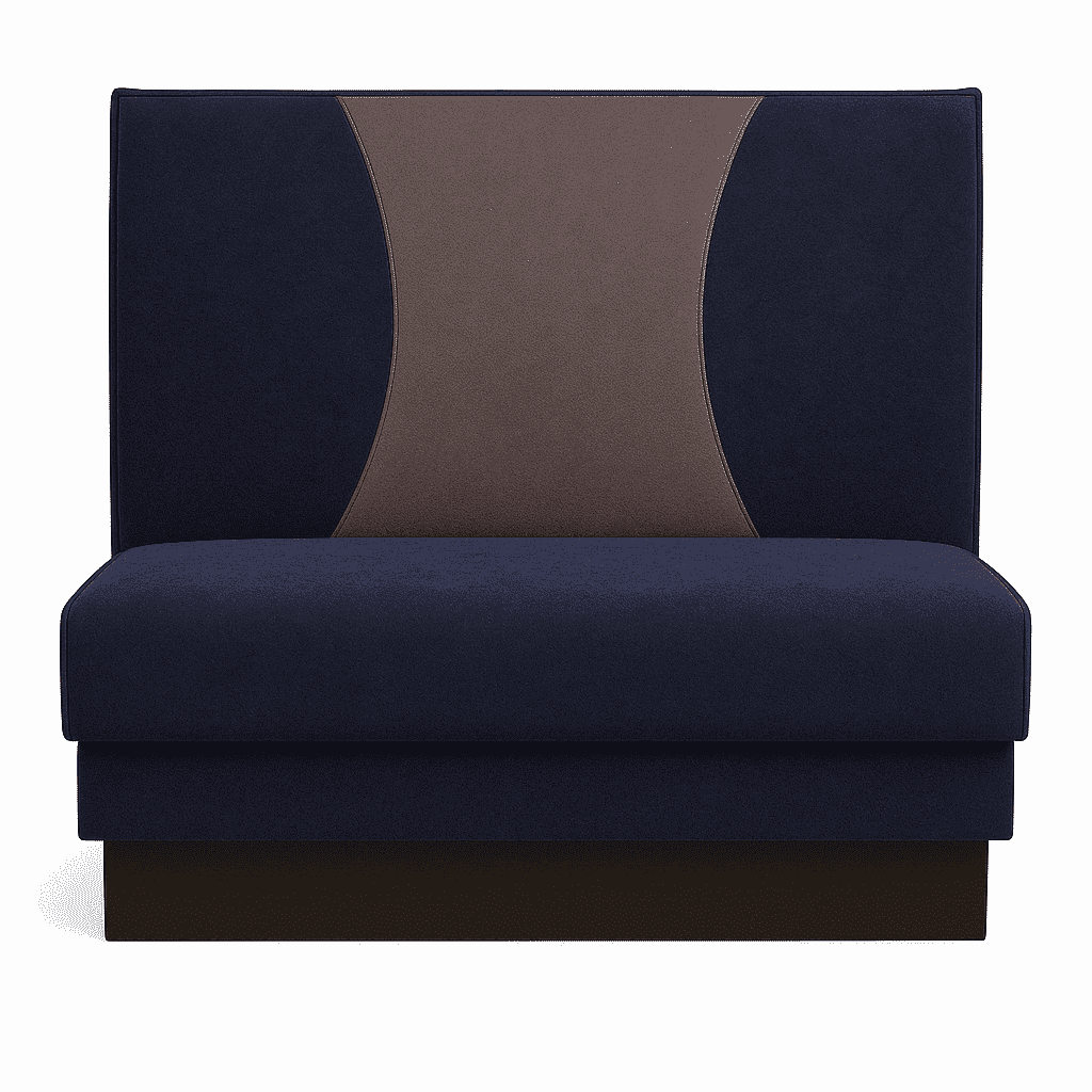 Round Channeled Style Restaurant Booth with Custom Options