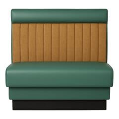 Twelve Channel Style Restaurant Booth with Headroll – Custom Options
