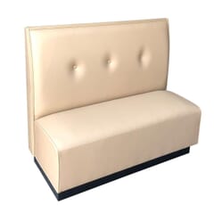 Three Button Tufted Restaurant Booth with Custom Options