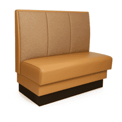 Three Channel Back Style Restaurant Booth – Custom Options
