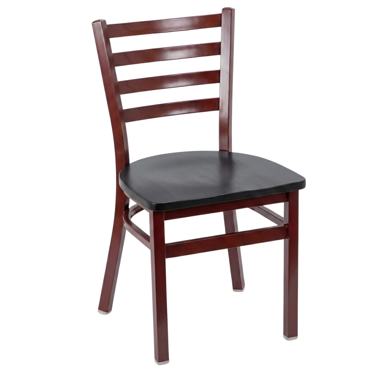 Gladiator Mahogany Ladder Back Metal Chair