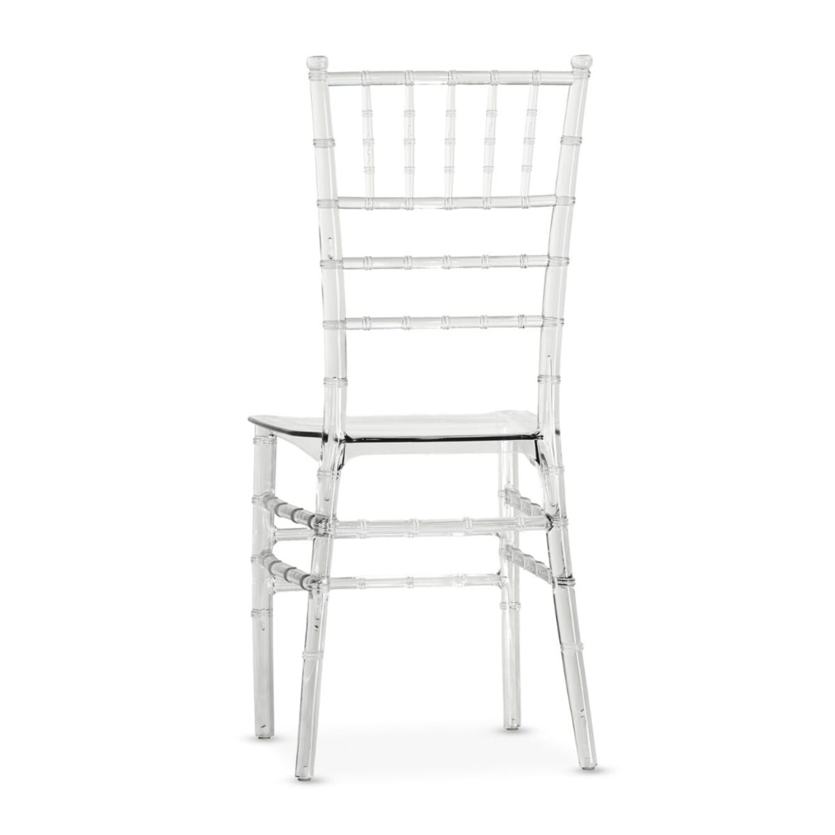 Clear Resin Stackable Chiavari Ballroom Chair