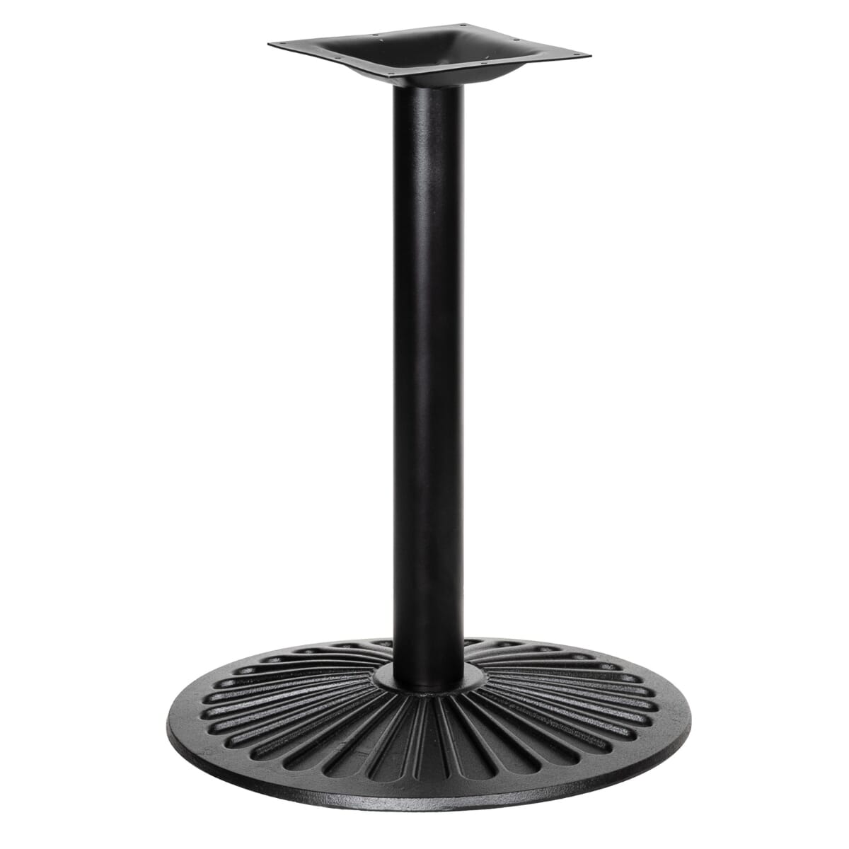 Round Black Cast Iron Table Base for Indoor and Outdoor Use (22