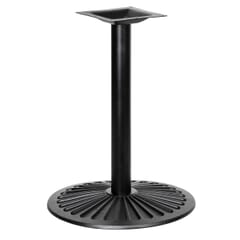 Round Black Cast Iron Table Base for Indoor and Outdoor Use (18