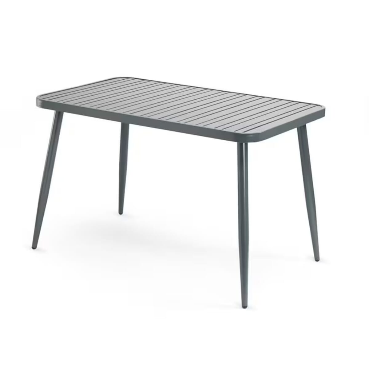 Aluminum Restaurant Table in Gunmetal Grey &ndash; Quick Ship 30 x 60