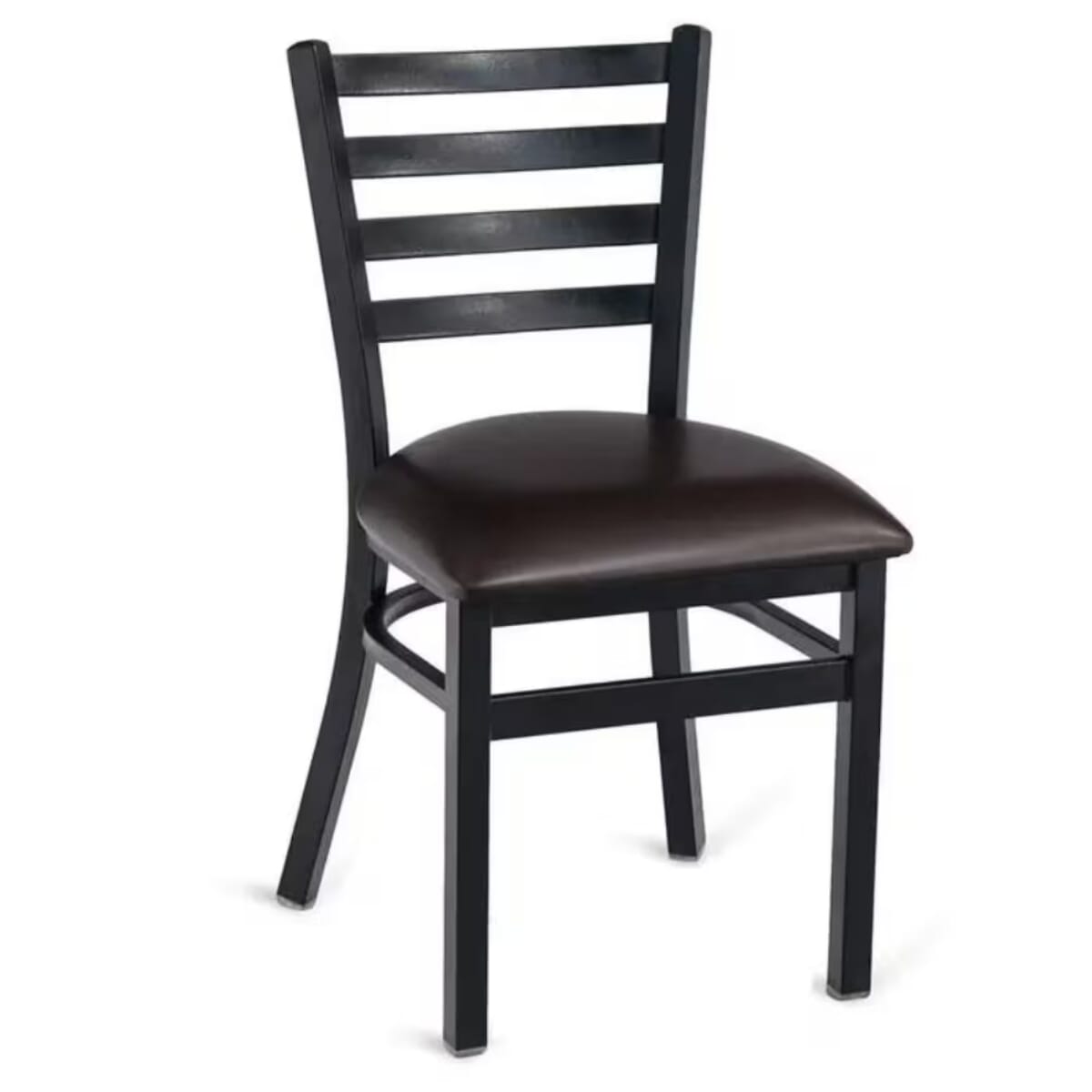 Gladiator Black Ladder Back Metal Chair with Choice of 7 Types of Seats