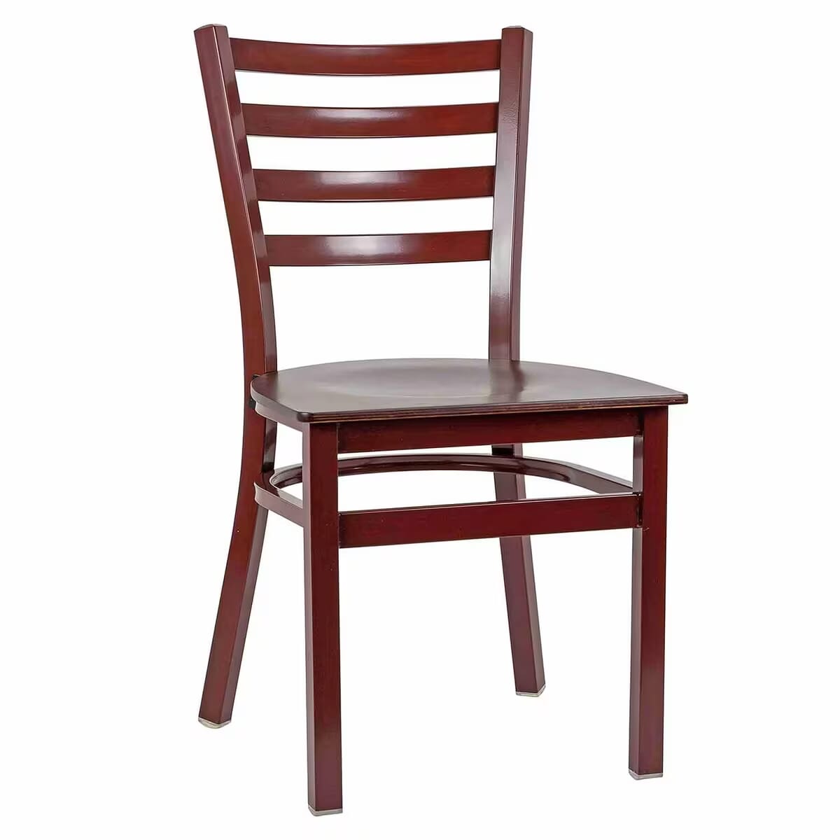 Gladiator Mahogany Ladder Back Metal Chair with Choice of 7 Types of Seats