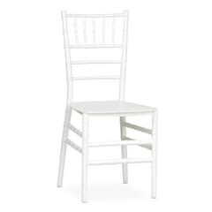 White Chiavari Resin Ballroom Stackable Chair