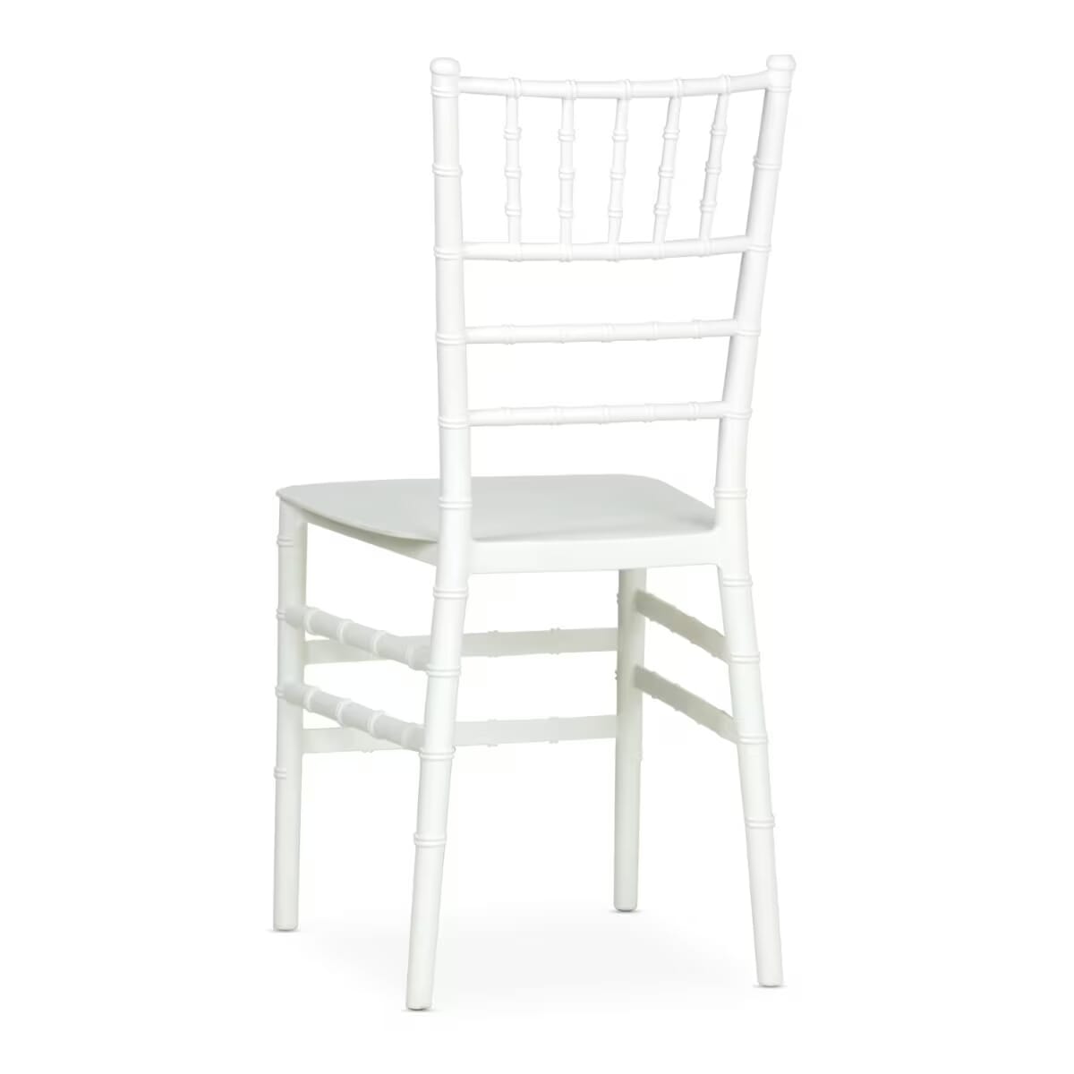 White Chiavari Resin Ballroom Stackable Chair