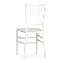 White Chiavari Resin Ballroom Stackable Chair