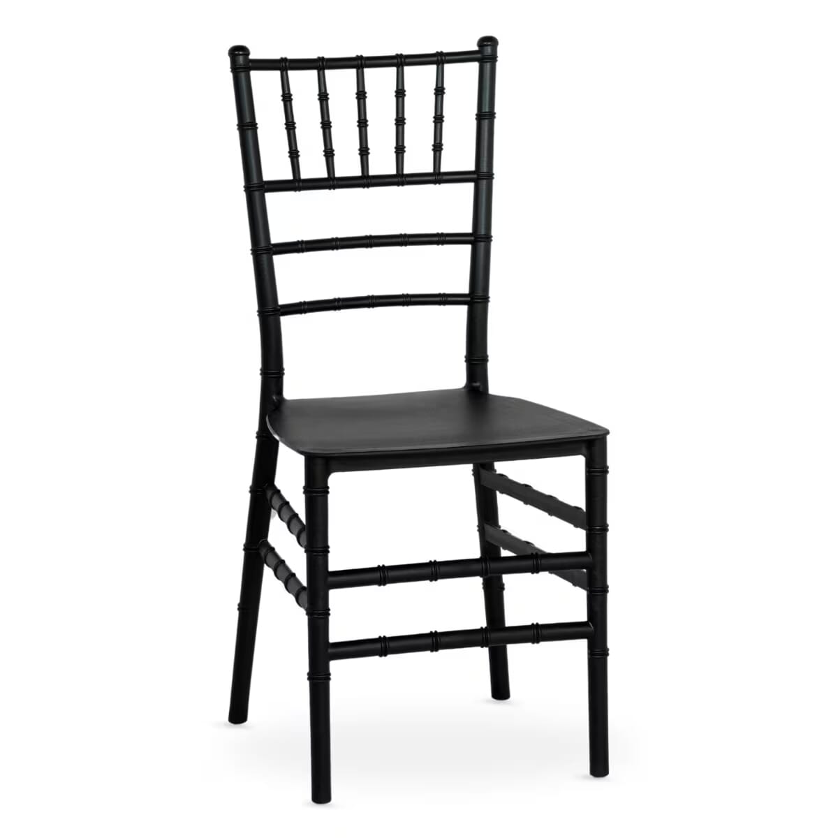 Black Chiavari Resin Ballroom Stackable Chair