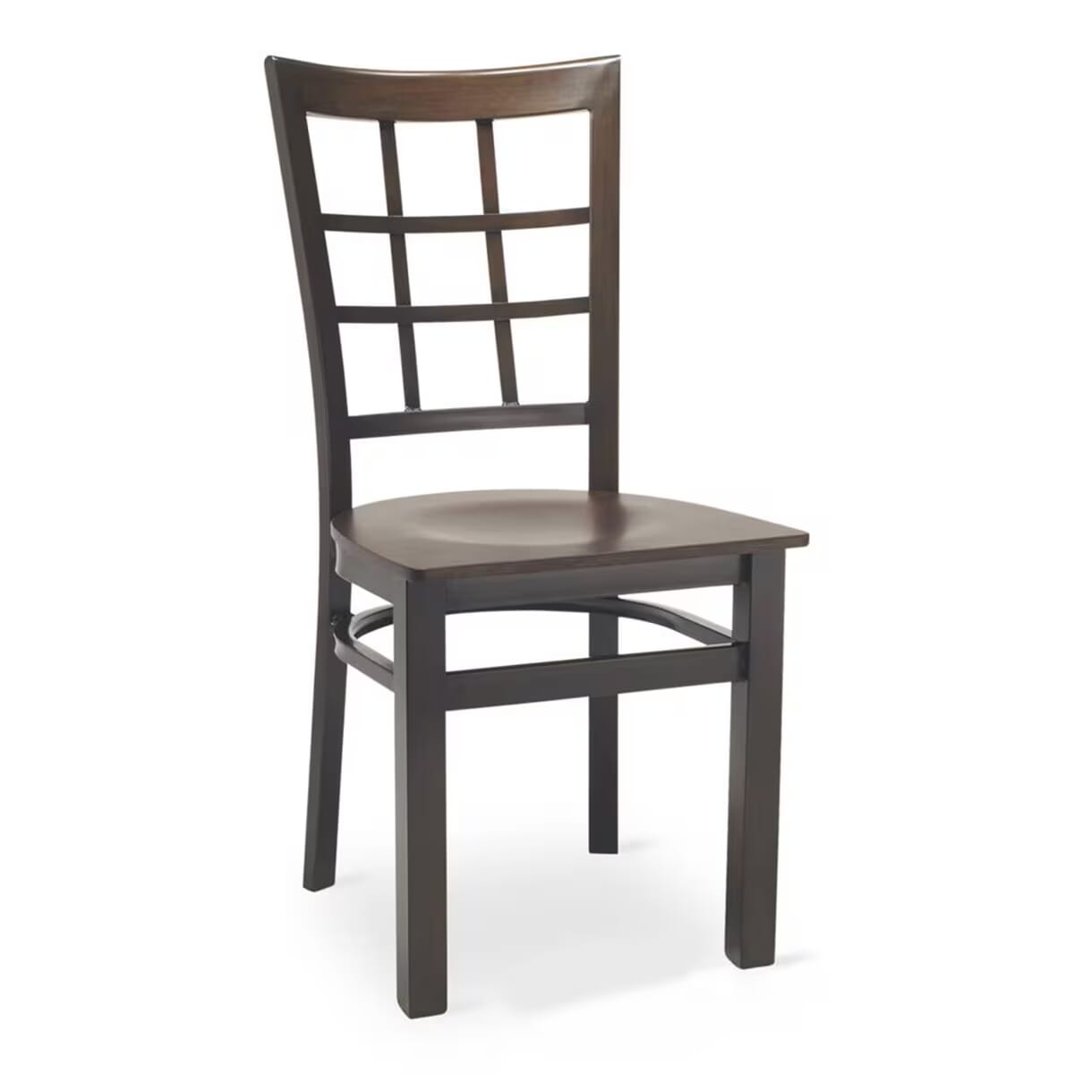 Gladiator Walnut Window Pane Metal Chair with Choice of 7 Seat Types