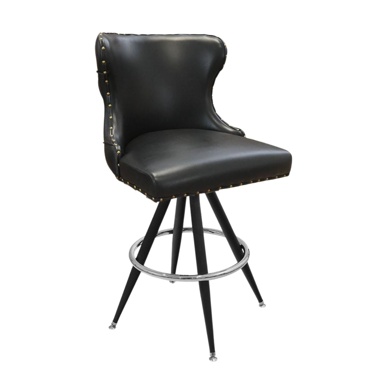 Top Shelf Collection Gladiator 3250 Tufted Back Bucket Bar Stool on Vintage Base