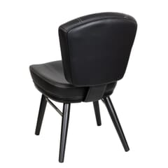 Top Shelf Gladiator 825 Modern Bucket Restaurant Chair on Square Frame with Silver Accent and Choice of 3 Vinyl Colors
