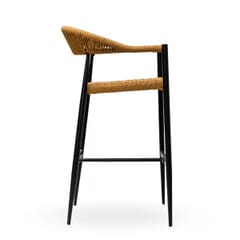 Fiji Outdoor Arm Bar Stool with Choice of 3 Wicker Colors