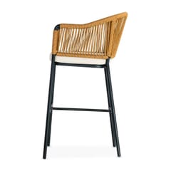 Fiji Outdoor Club Bar Stool with Choice of 2 Wicker Colors