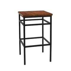 Henry Collection Backless Steel Restaurant Bar Stool with Choice of Seat