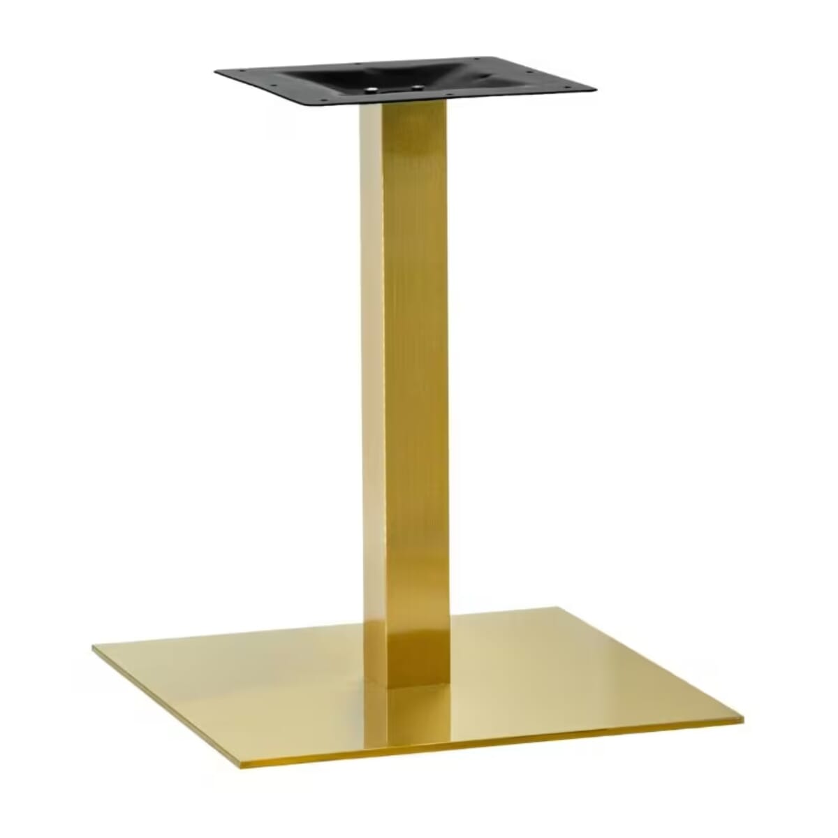 Palermo Steel Square Gold Table Base (24 x 24, Available in Standard & Bar Height!)
