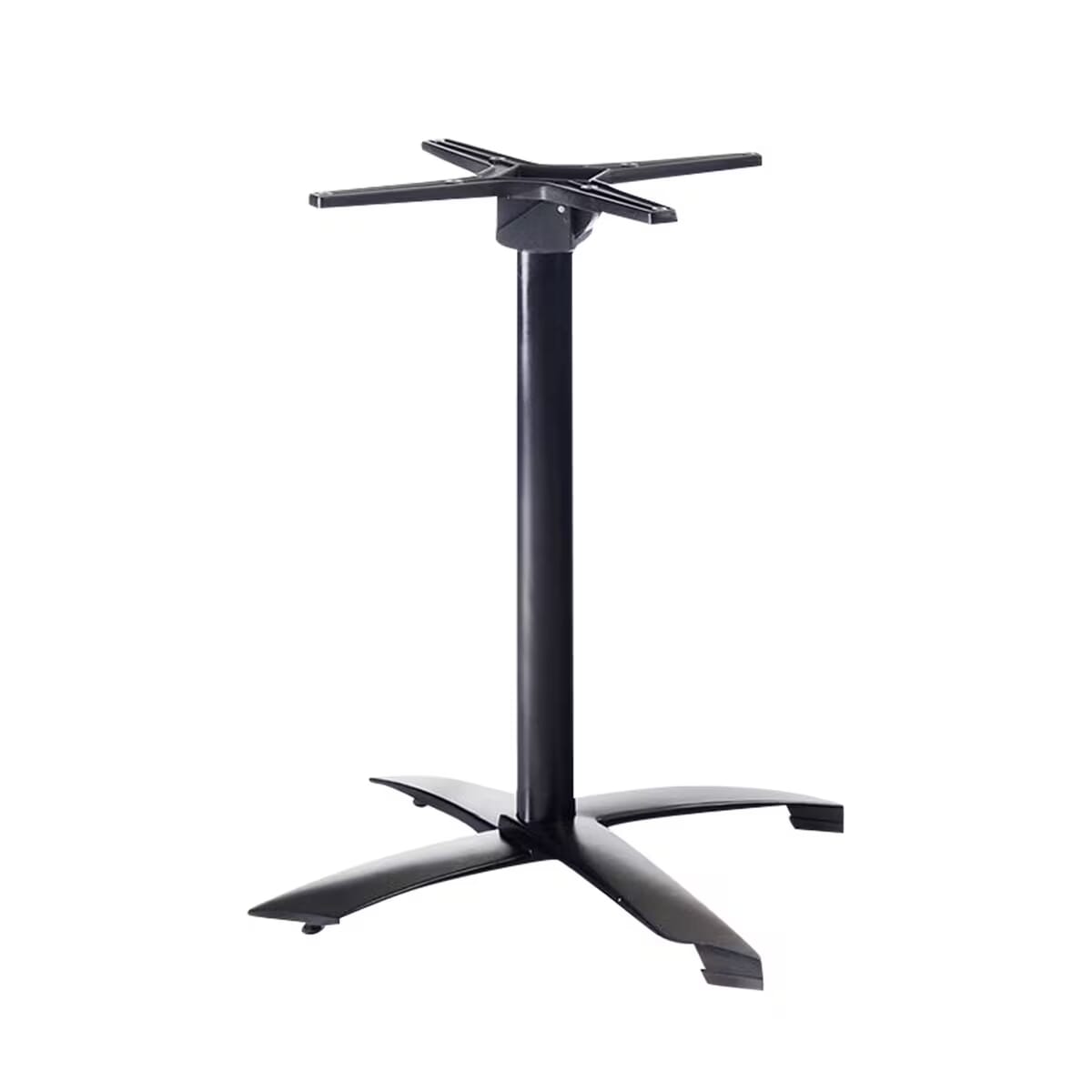 Commercial Aluminum 26 x 26 Indoor/Outdoor Folding Table Base (Black Finish)