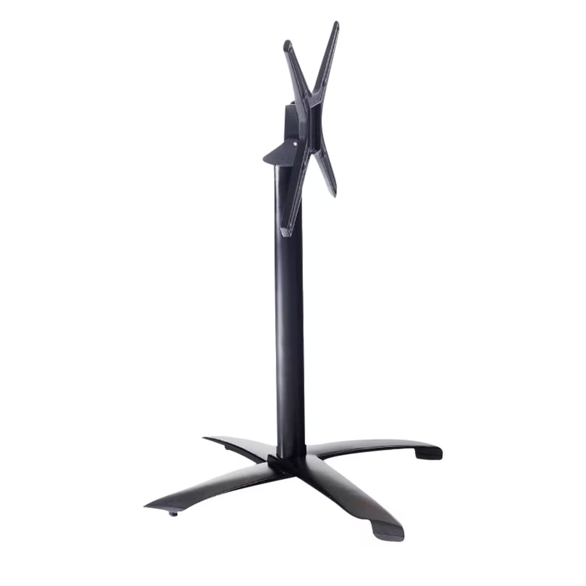 Commercial Aluminum 26 x 26 Indoor/Outdoor Folding Table Base (Black Finish)