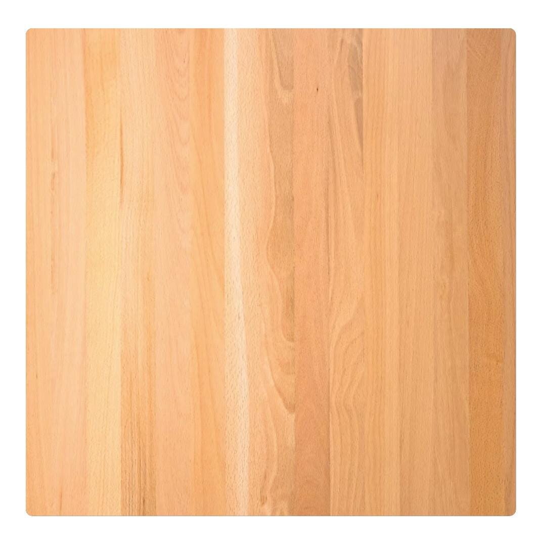 Solid Beech Wood Commercial Square/Rectangle Table Top in Natural (Multiple Sizes Available)