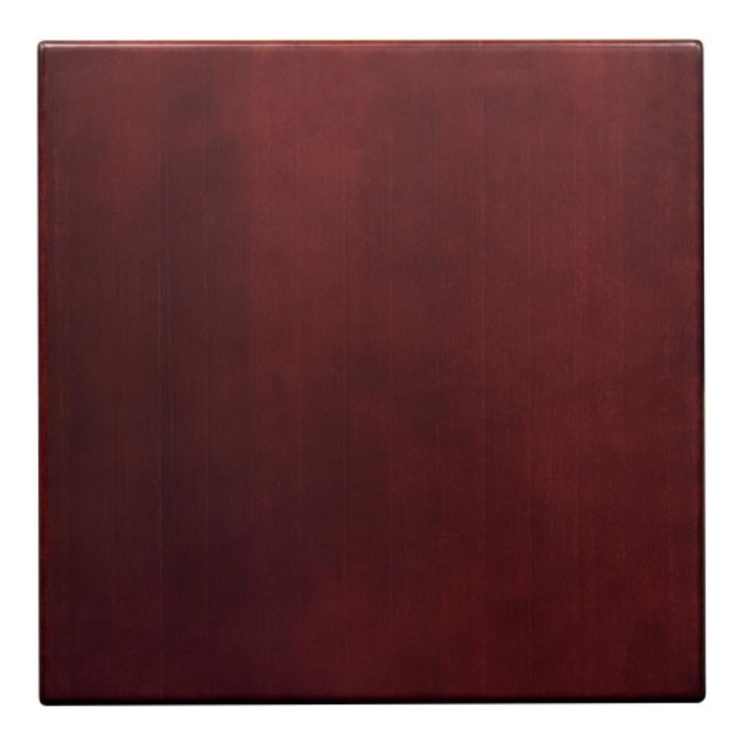 Solid Beech Wood Commercial Square/Rectangle Table Top Dark Mahogany (Multiple Sizes Available)