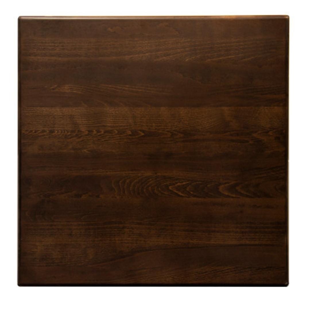 Solid Beech Wood Commercial Square/Rectangle Table Top in Walnut (Multiple Sizes Available)