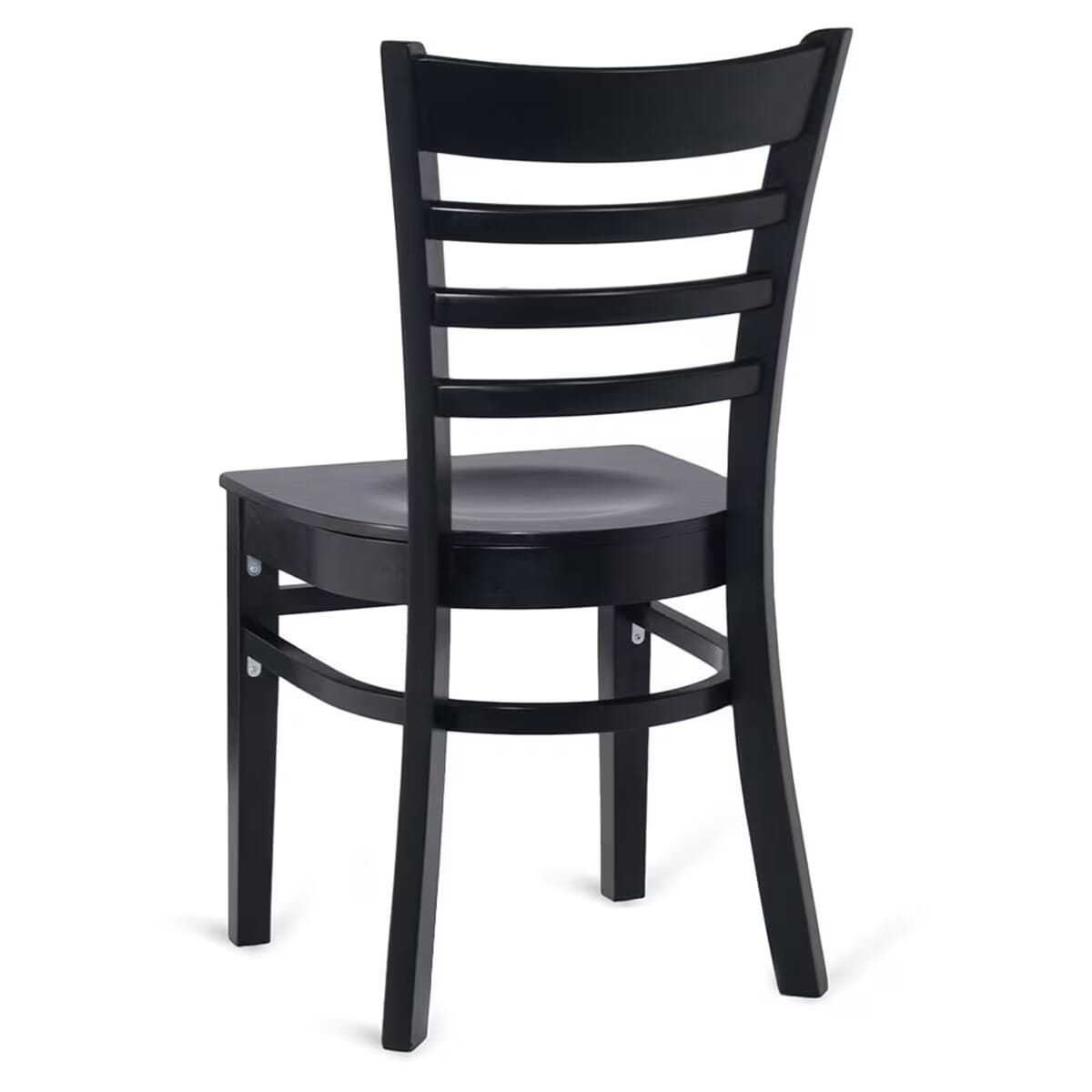 Gladiator Ladder Back Black Wood Restaurant Chair