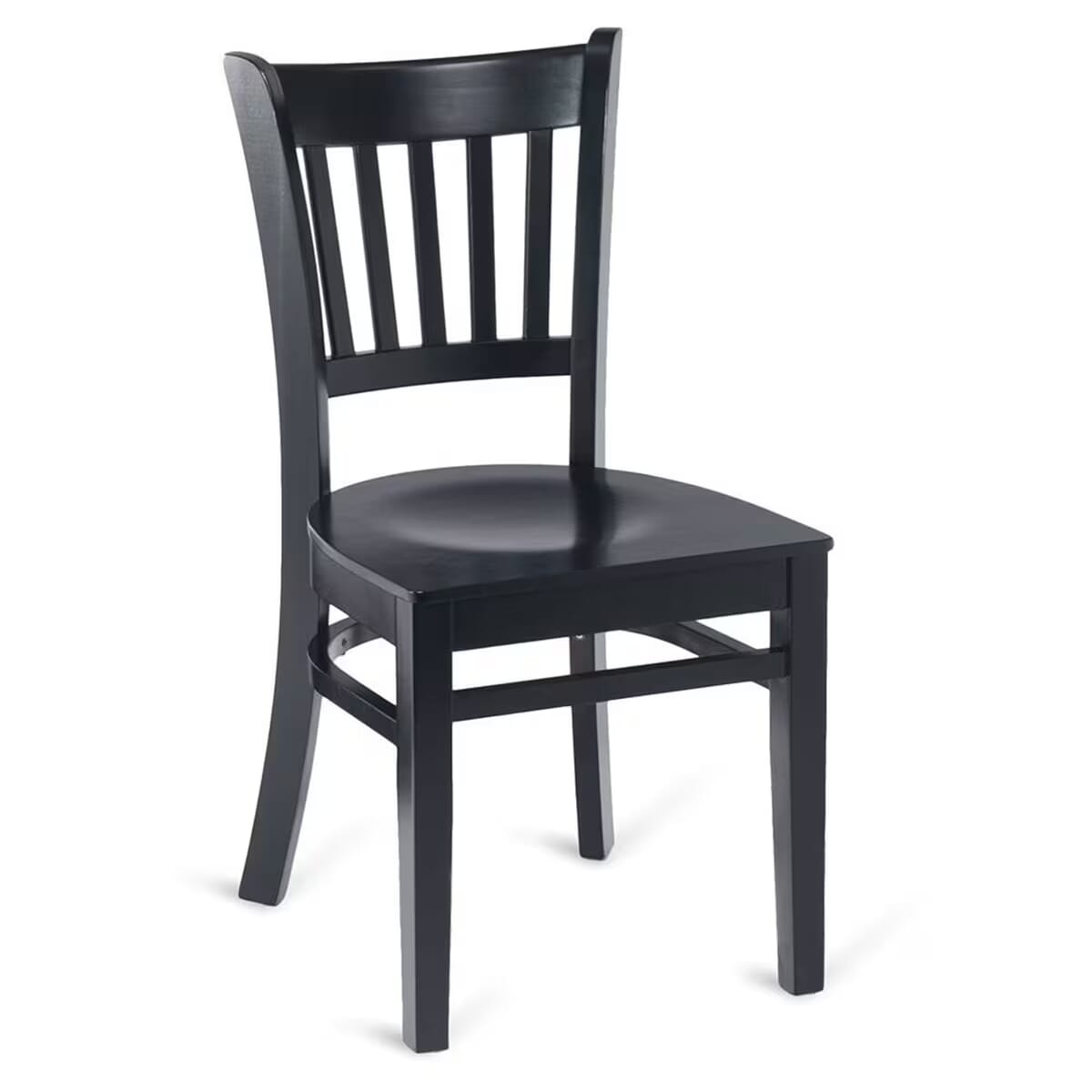 Gladiator Vertical Back Black Wood Restaurant Chair