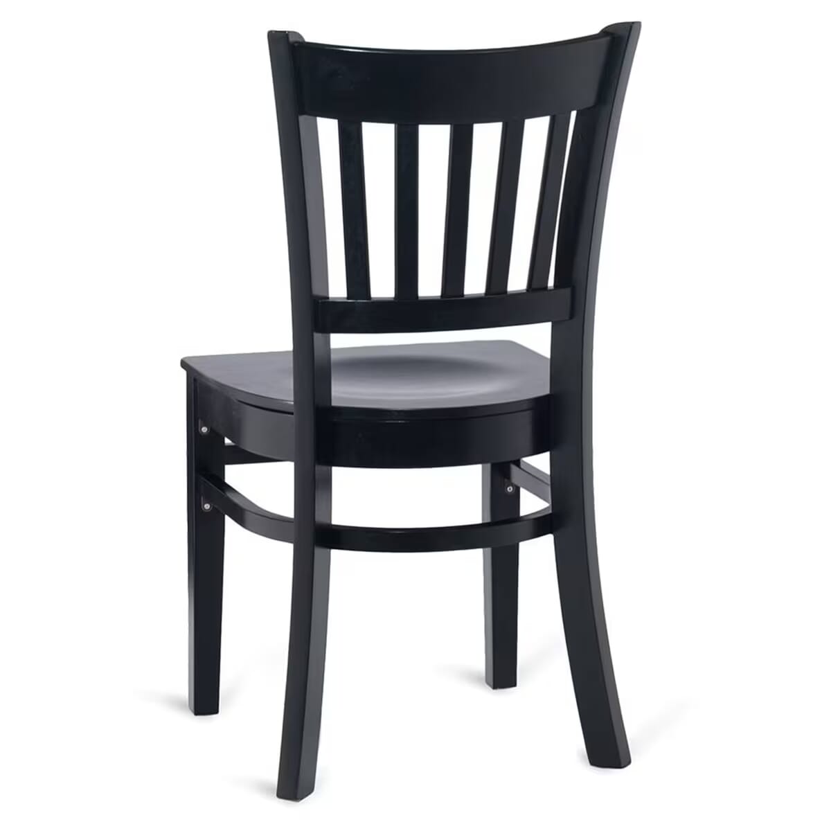 Gladiator Vertical Back Black Wood Restaurant Chair