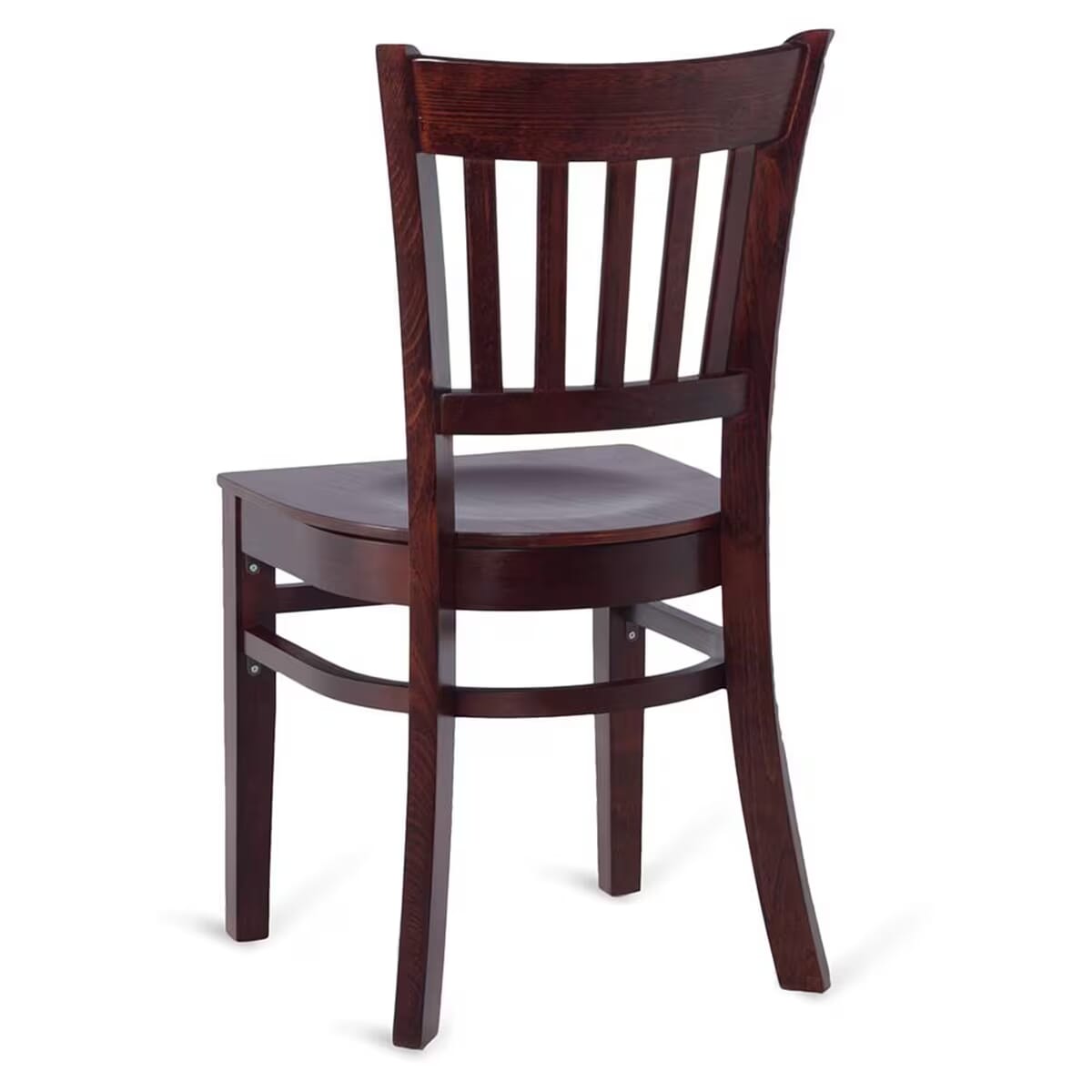 Gladiator Vertical Back Dark Mahogany Wood Restaurant Chair