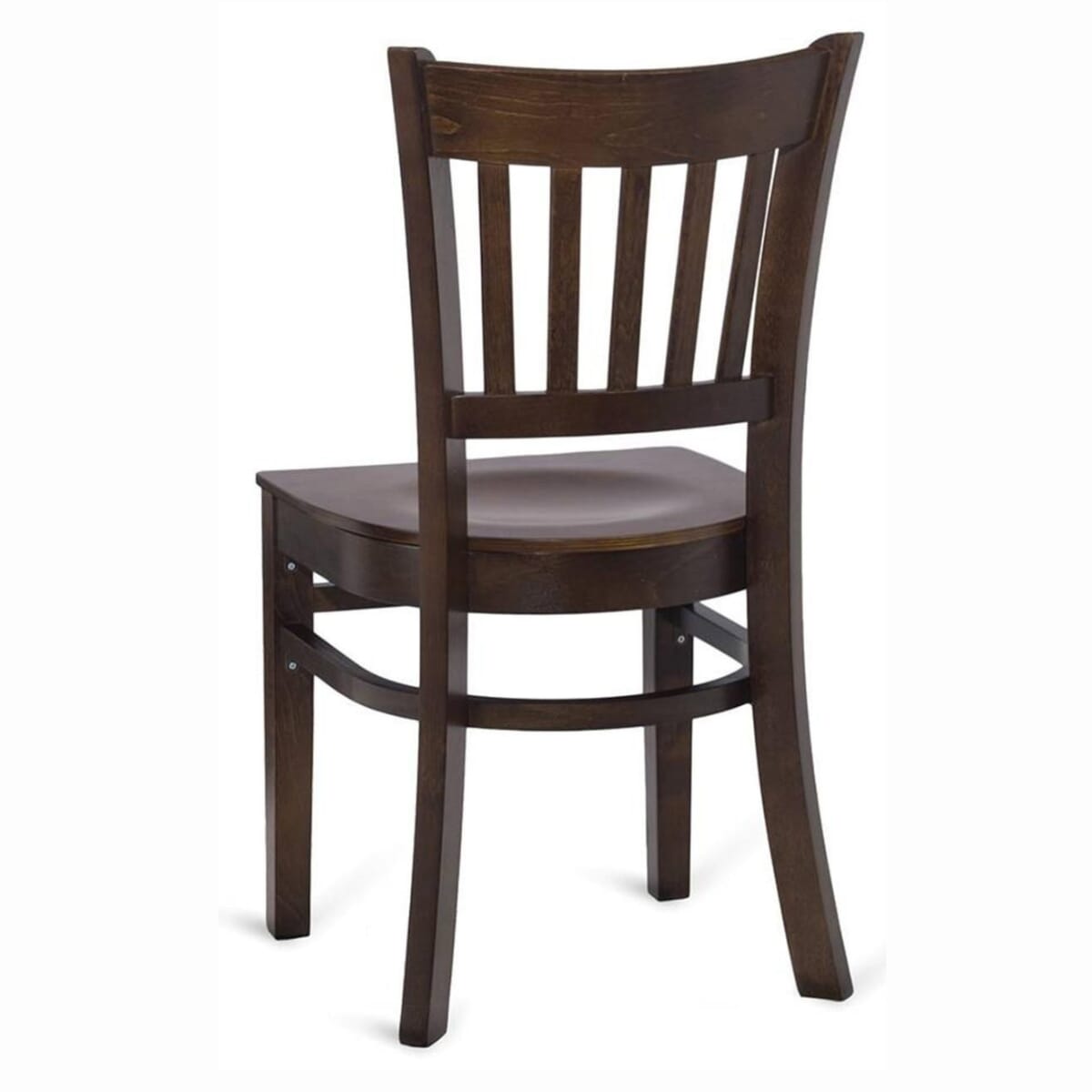 Gladiator Vertical Back Walnut Wood Restaurant Chair